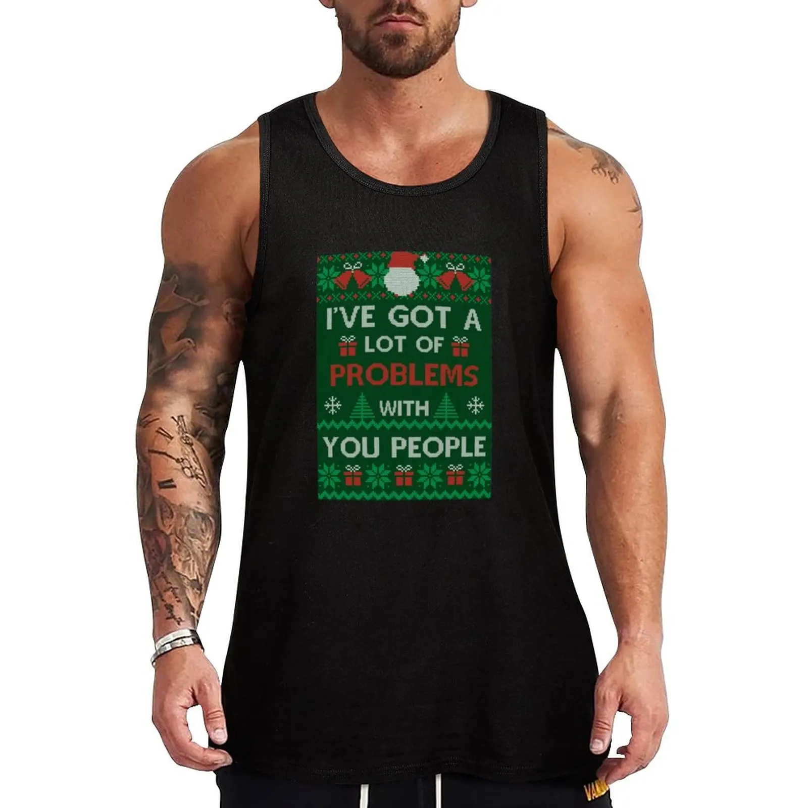 

Festivus Sweater - I_ve Got A Lot Of Problems With You People - Frank Costanza Tank Top Gym T-shirts for men vest men