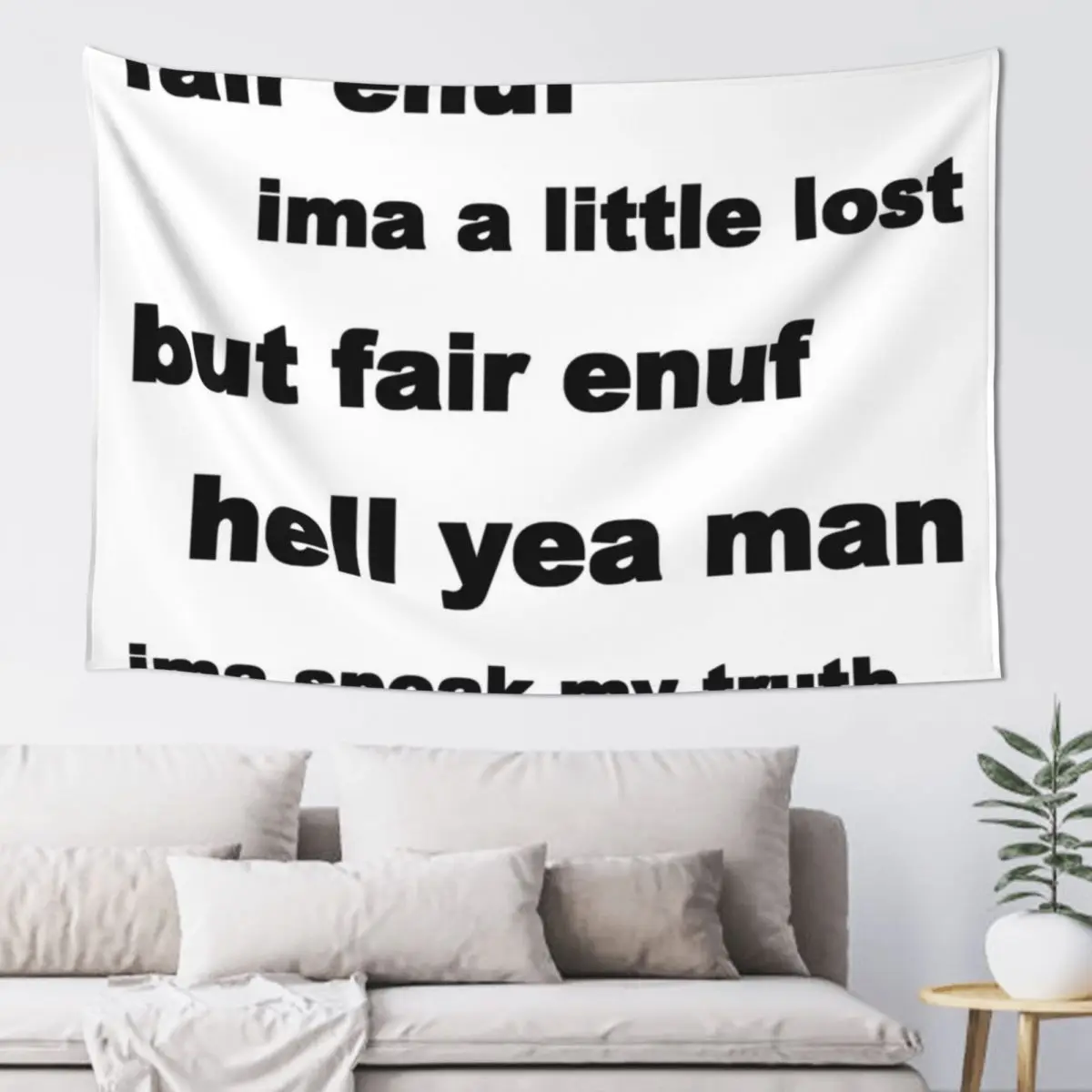 

Fair Enuf Pack Tapestry House Decor Aesthetic Room Decor Korean Tapete For The Wall Tapestry