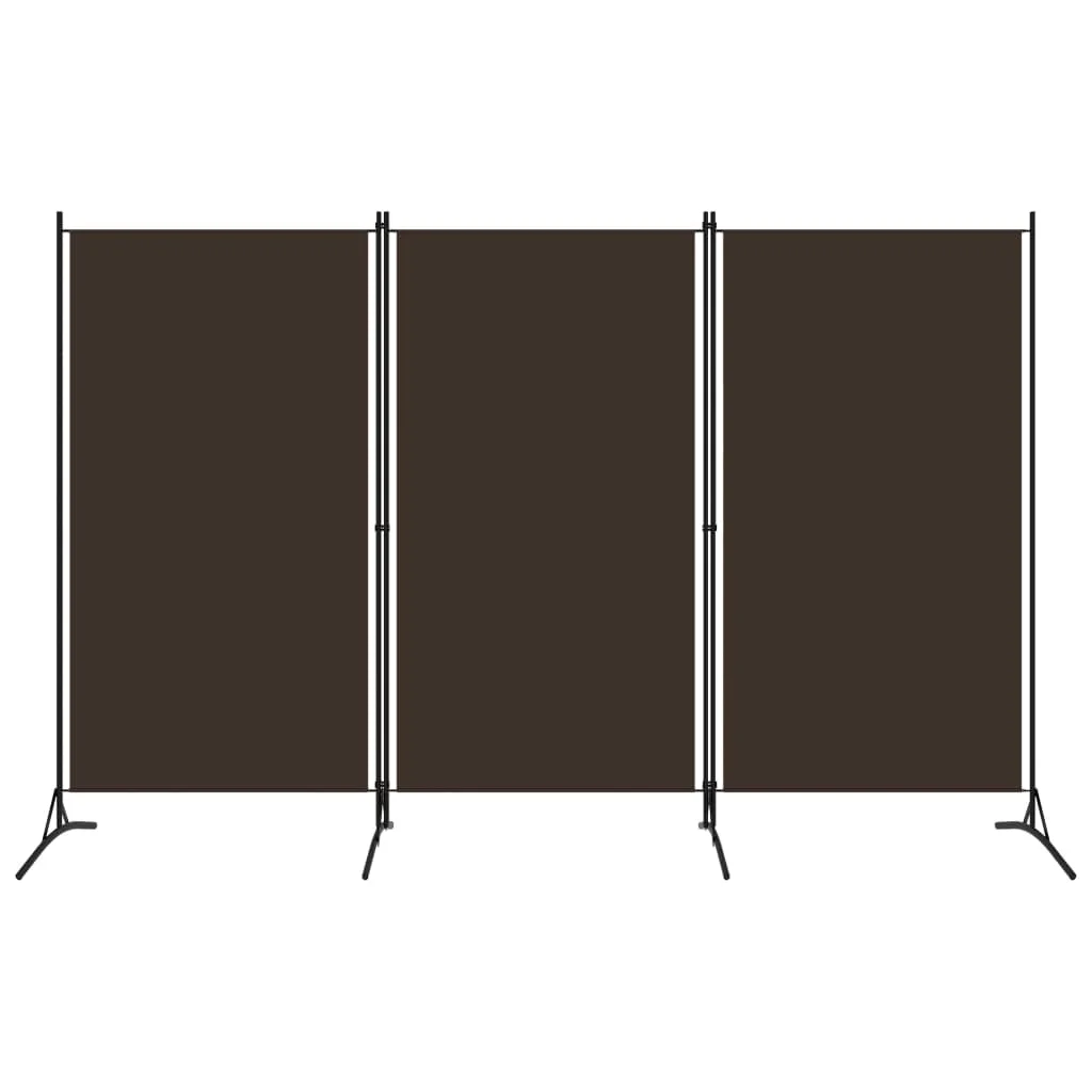 

3-Panel Room Divider Brown 102.4"x70.9" Room Trellis Divider and Folding Privacy Screens Home Decorate