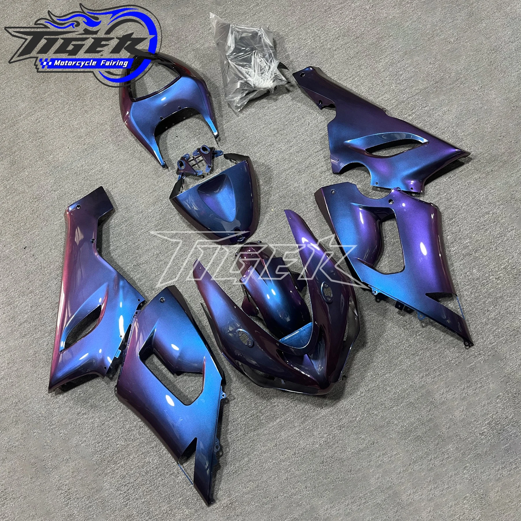 

Motorcycle Fairings Kit for Kawasaki Ninja ZX6R 636 2005 2006 ZX-6R 05 06 ZX 6R ABS Bodywork Set