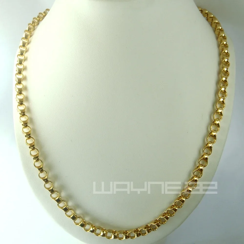 Gold Color  Men Long Necklace N247