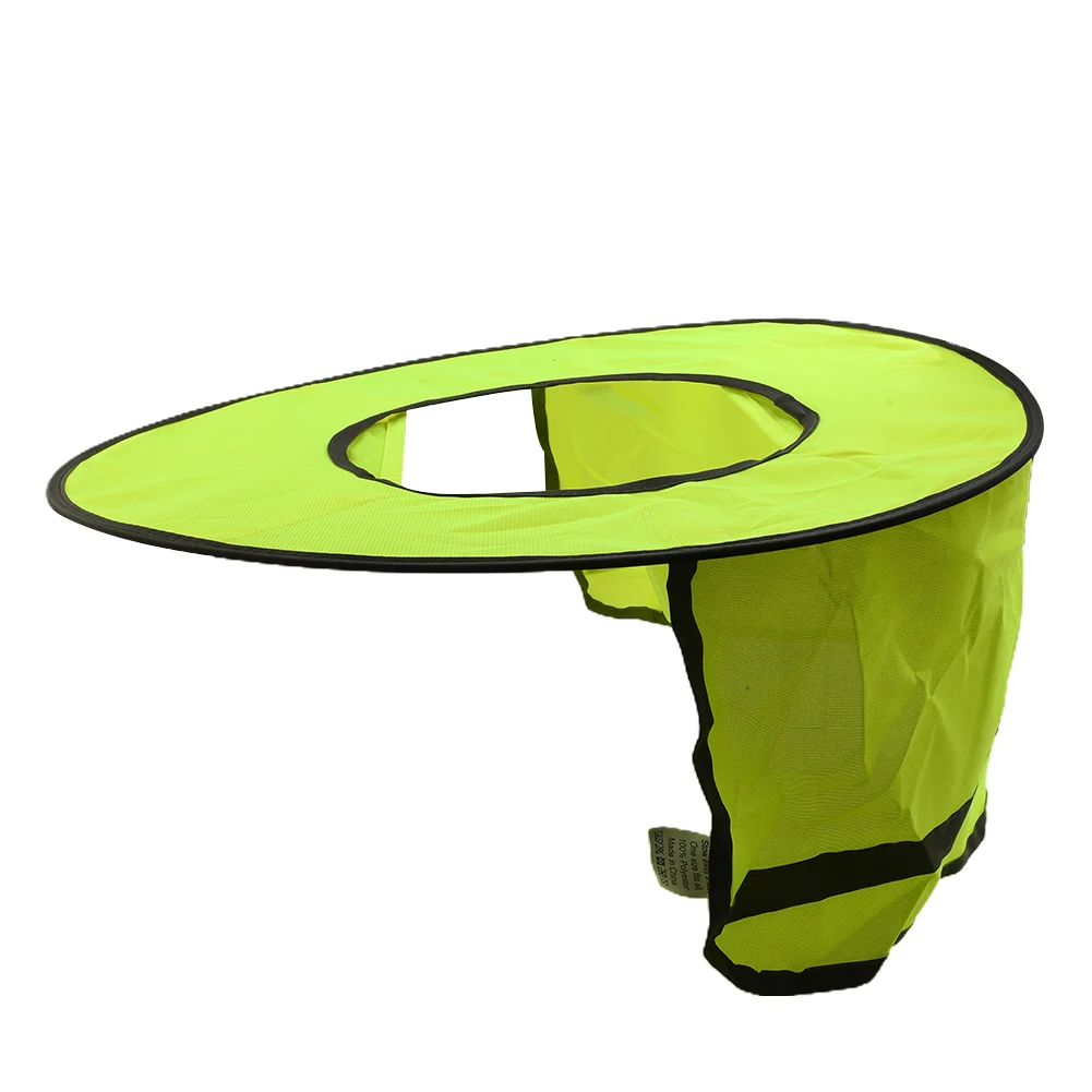 Summer Sun Shade Safety Helmet Neck Shield High Visibility Reflective Strip Safety Cap Hat Supplies For Construction Worker
