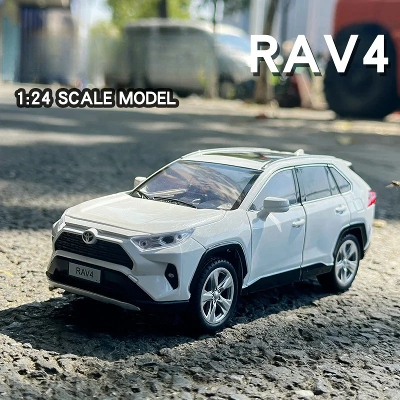 

1:24 RAV4 SUV Off-road Vehicle High Simulation Diecast Car Metal Alloy Model Car Children's Toys Collection Gifts
