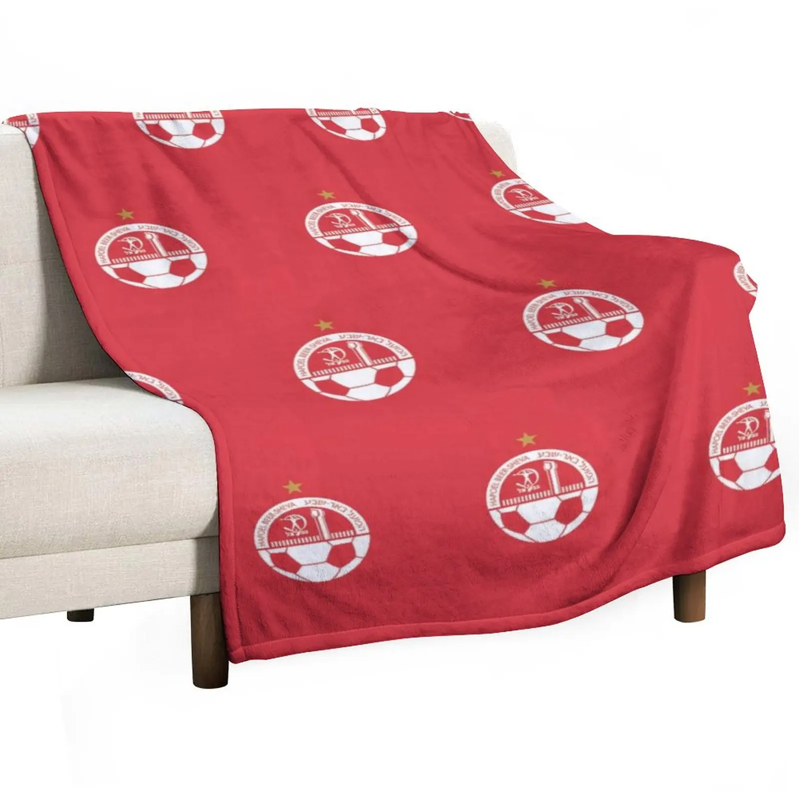 Israel Hapoel Beer Sheva Throw Blanket Sofa Couch Cover Soft Cozy Microfiber Flannel Huggl Quilts Bed Blankets