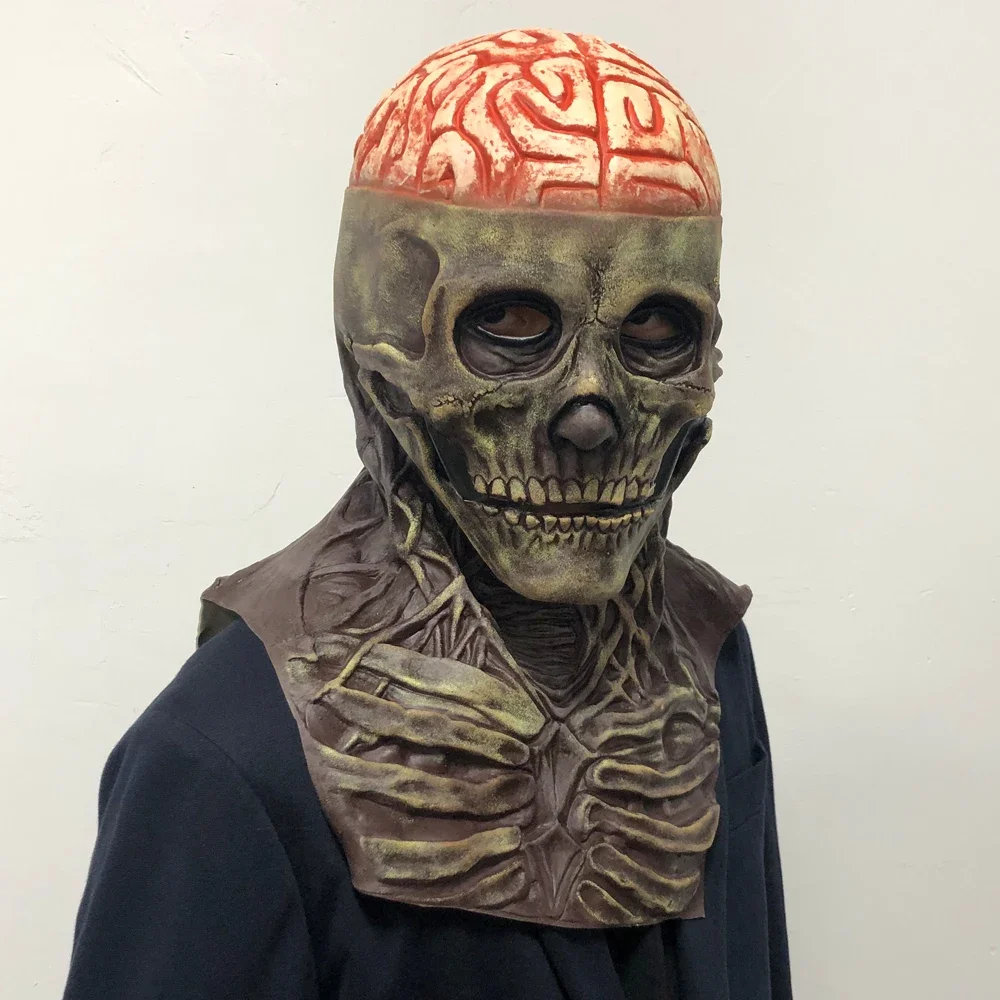 Casque de Cosplay und Latex mit Modulen der Cerveaux-Bienststoffe, zas mobil, Kraan-Zanglanté, Halloween, Karneval,