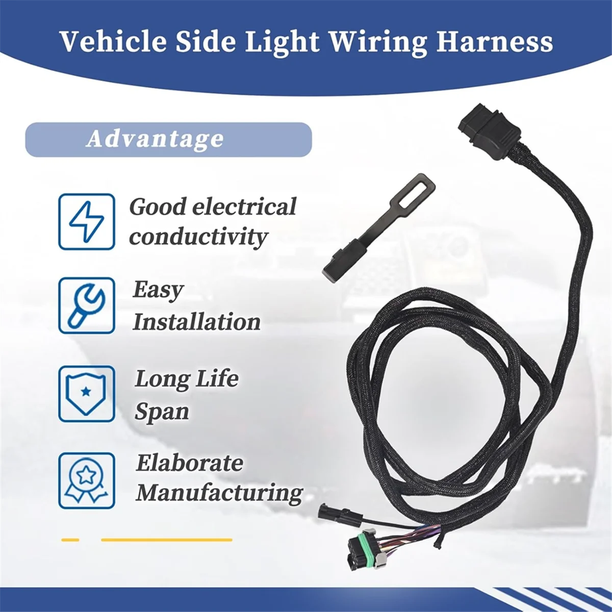 11-контактный жгут проводов бокового фонаря автомобиля с пылезащитным чехлом 22413, 26357 для снежных плов Western Fisher Blizzard -T45C