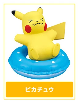 Oryginalny Bandai Pokemon Pikachu Gashapon Kawaii Anime Figurka Rowlet Slowpoke Summer Cute Action Figure Capsule Toys Gift