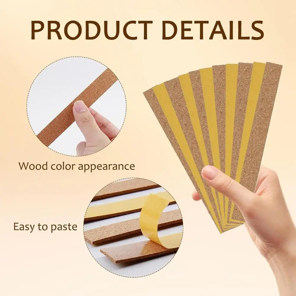 Adhesive Cork Stickers Cork Hat Inserts Universal Baseball Cap Reducing Sizing Tape 24pcs Self-adhesive Hat Insert Liner for Hat