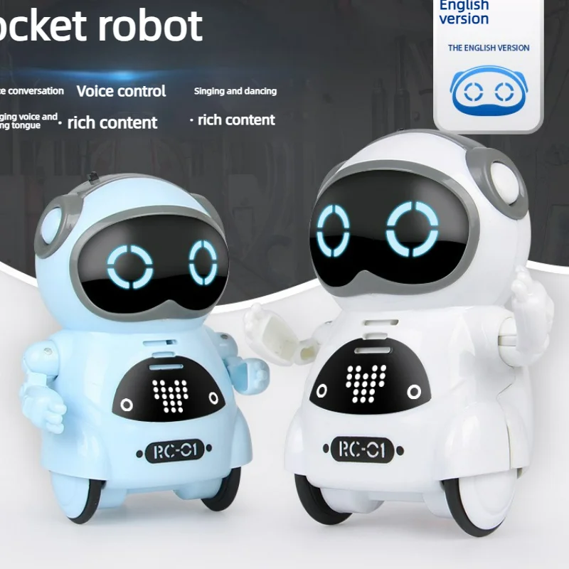 

Children's Robot Can Talk Interactive Dialogue Voice Recognition Recording Singing and Dancing Storytelling Mini Smart Robot Toy