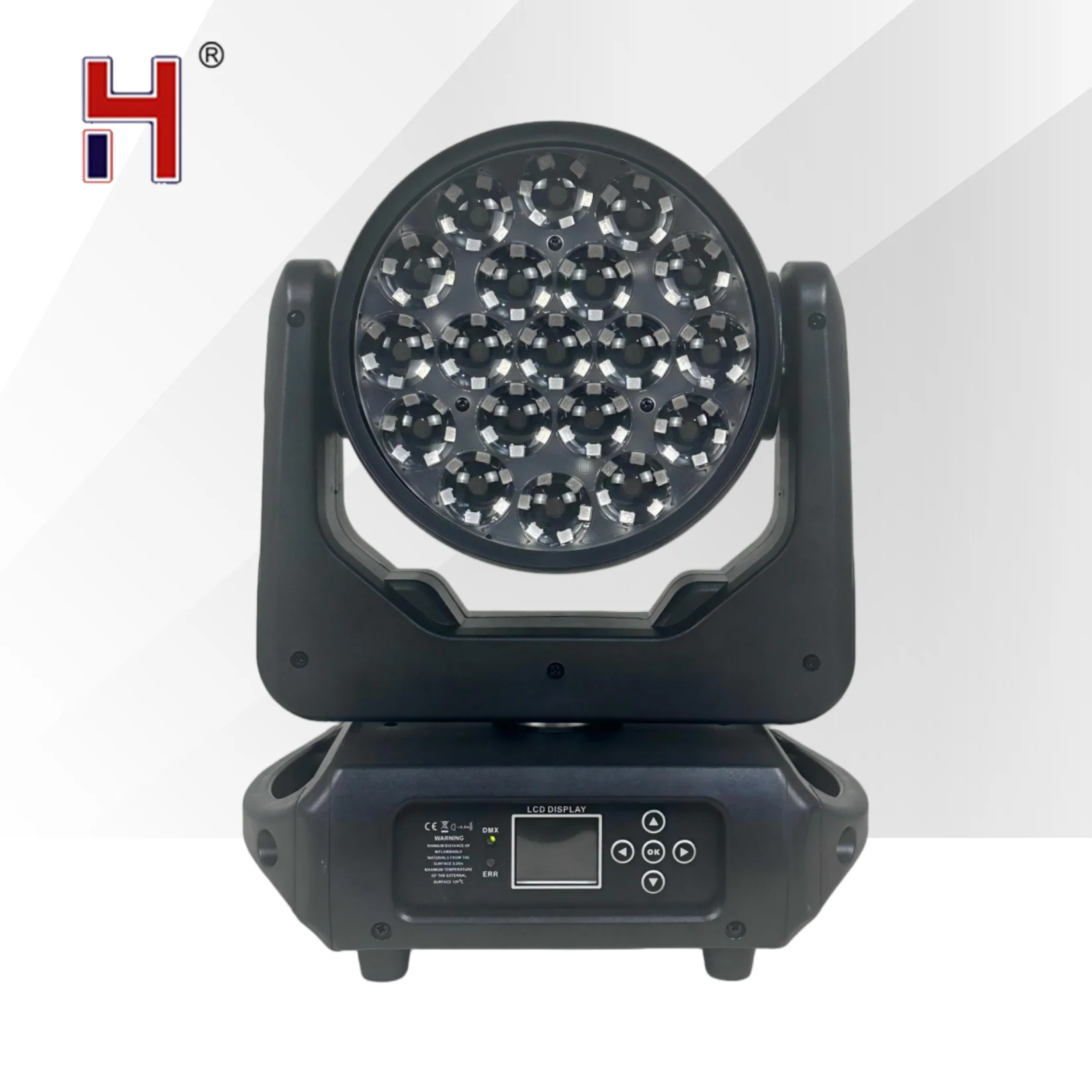 

HongYi 2025 New Model Moving Head Light 19x15W RGBW 4in1 LED AURC MAC Zoom Beam Wash Stage Light DMX For Disco Party DJ