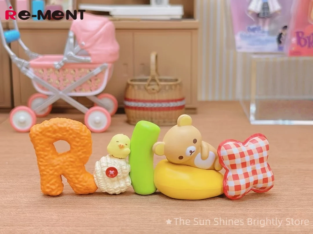 

RE-MENT Easy Bear Word Collection, мини-сцена, орнамент, английские фигурки, коллекционные игрушки для хобби и праздничных подарков