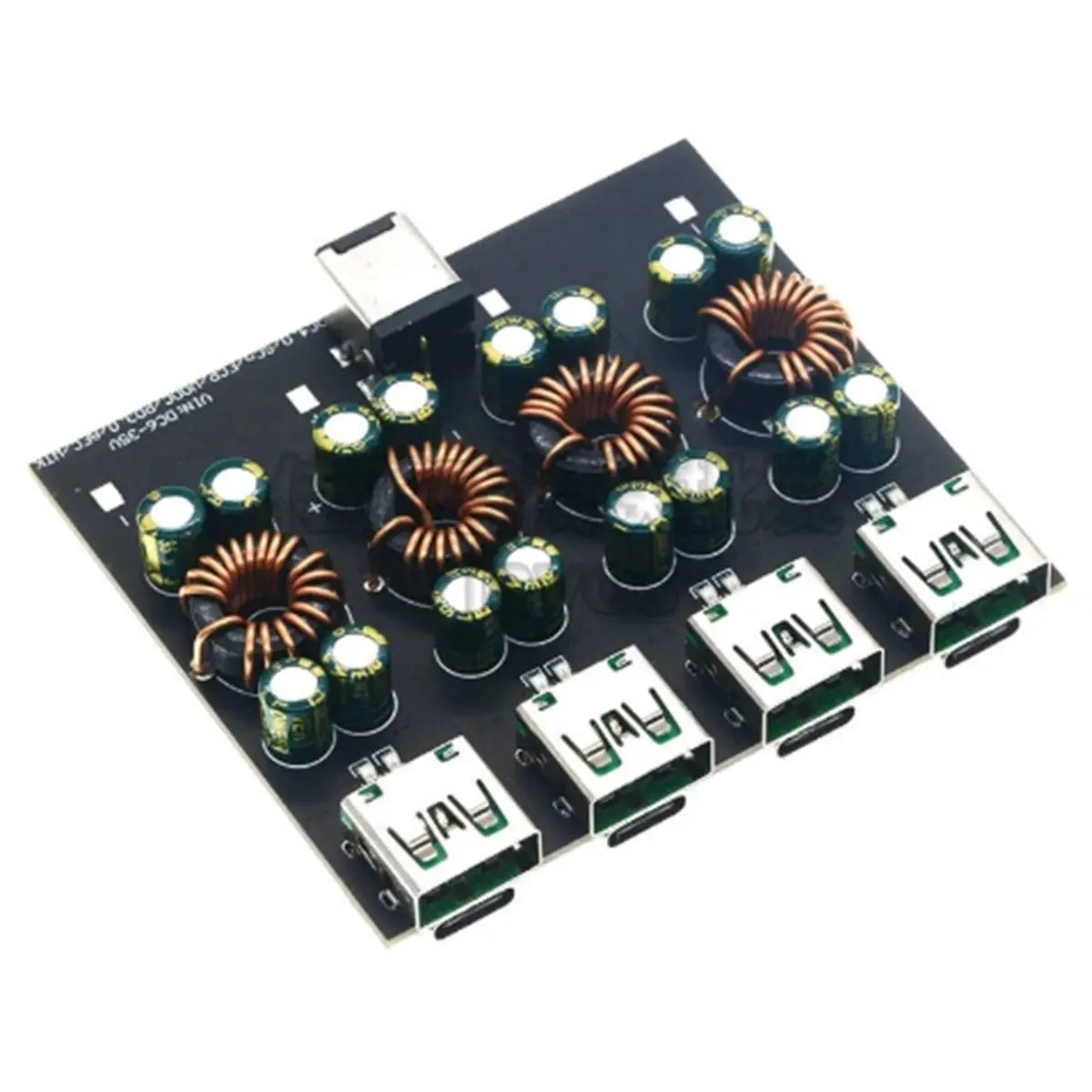 ABGN QC4.0 QC3.0 4 Way USB Type-C Mobile Phone Quick Charge Adapter 6-35V Step-Down Boost Module SW3518 for