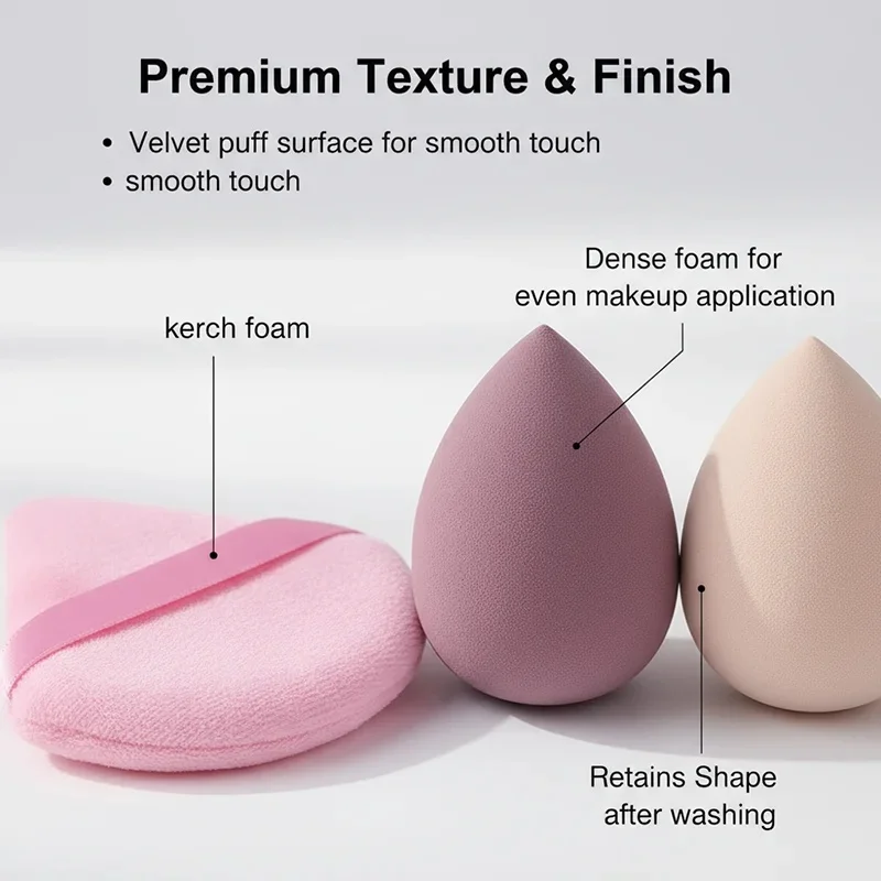 14/20 Stuks Make-Up Spons Cosmetische Blender Schoonheid Ei Foundation Sponzen Bladerdeeg Poederdonsjes Make Up Accessoires Vrouwen Makeup Tools