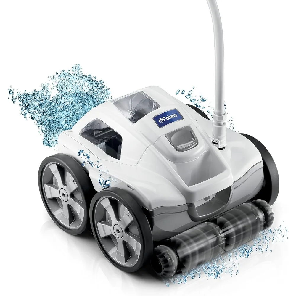 Pressure Side Pool Cleaner for All in-Ground Pools Surfaces, Large-Capacity Dual Filtration Canister, Pool Cleaner