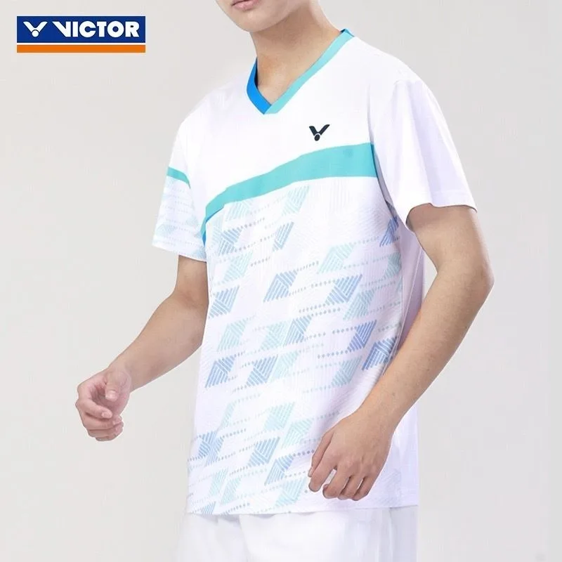 

VICTOR new Training Sportswear Quick-drying Tennis Shirt Competition Team Uniform Badminton Clothes Men's Women's T-shirt Suit