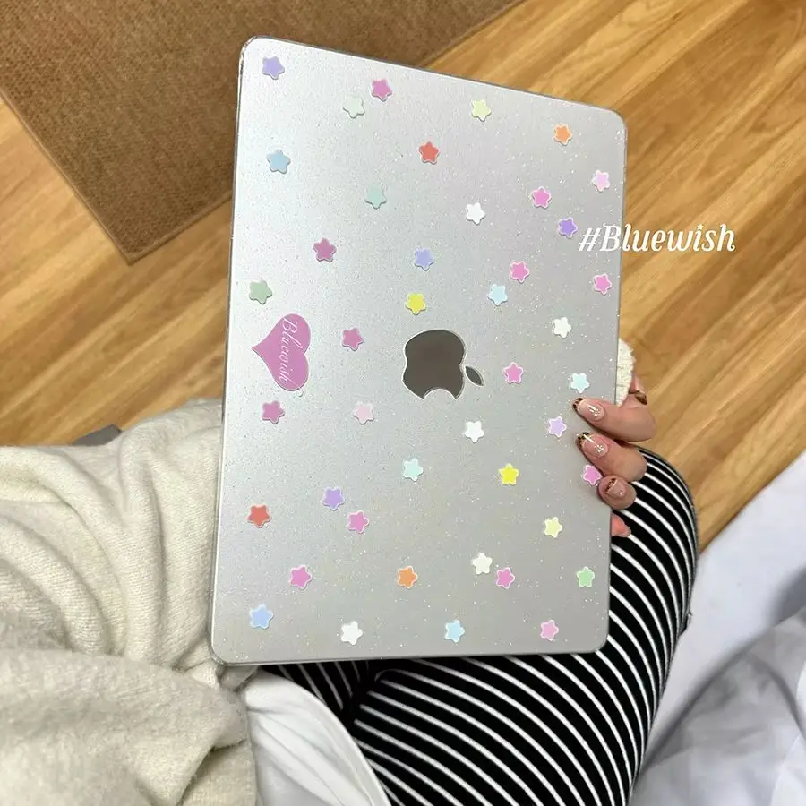 Shining Colorful Stars Love New Laptop Case For Macbook 13Neo A3404 Air 13.6 13.3 15 M4 M3 M2 A2681 A3113 A3240 Protective Cover