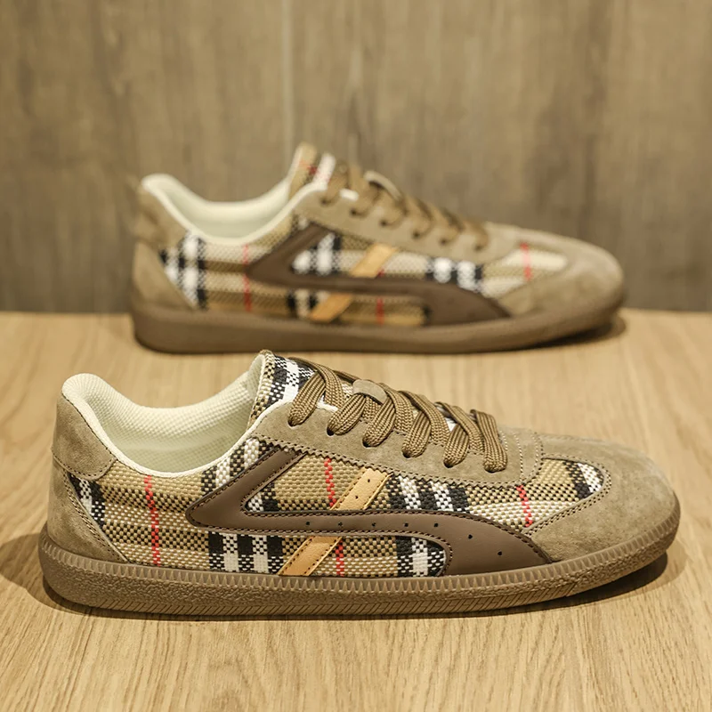 

2025 Men's New Black Vintage Sneakers - Retro Trendy, Lightweight & Versatile for Casual & Sporty Wear