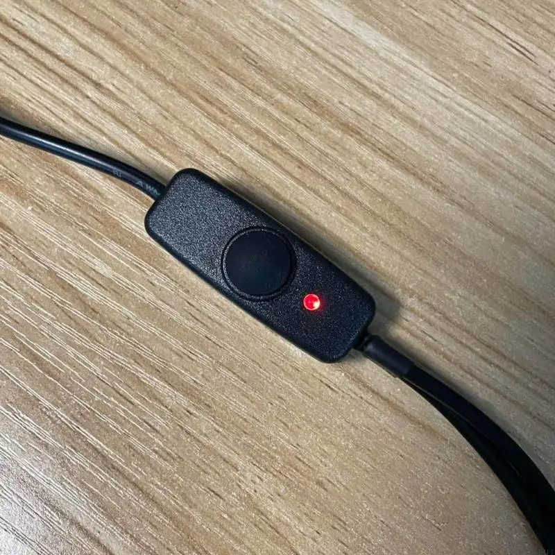E1PF USB 5pin da femmina a 2xtype C Cavo alimentazione maschio con chiave commutazione per i telefoni giocattolo