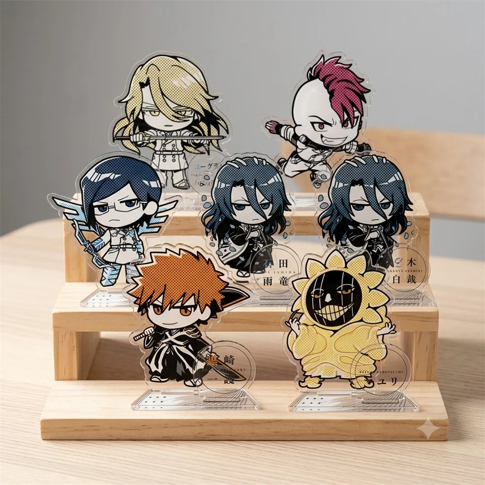 10CM Anime Bleach Acrylic Keychain Stand Model Ornament Accessories Goods Christmas Gifts