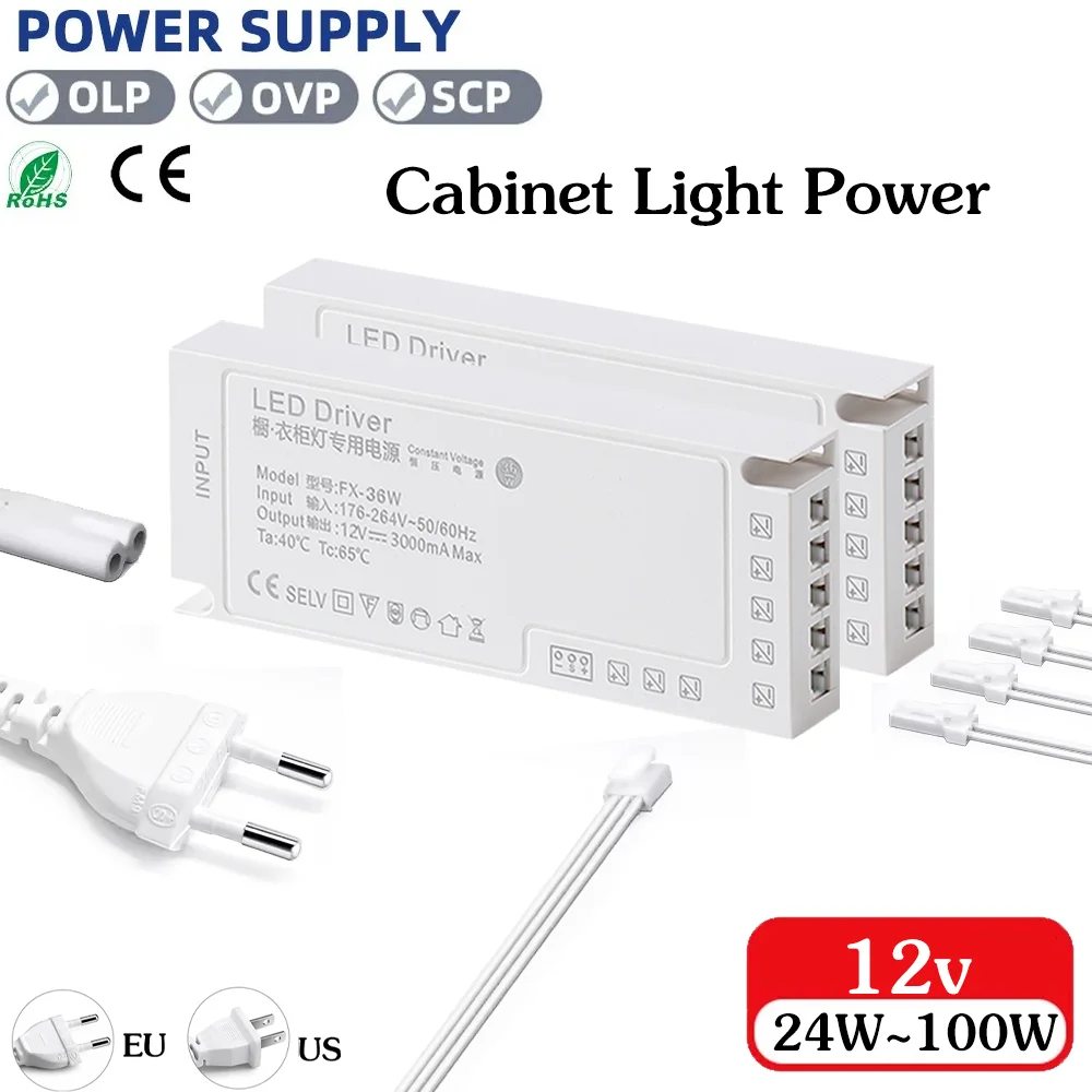

DC12V светодиодный трансформатор освещения светодиодный шкаф световая лента трансформатор порт Dupont драйвер светодиодной ленты DIY домашний шкаф шкаф