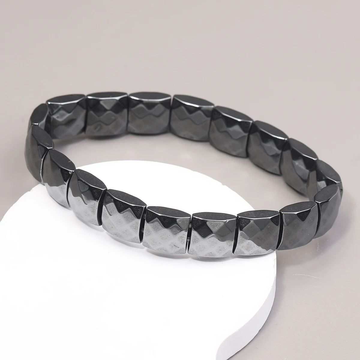 Hämatit-Armband, unterstützt natürliche T-Levels, stellt Vertrauen wieder her, wirkt Mental Clarity & Focus 2025, neues Hämatit-Armband für Herren – Detail 3