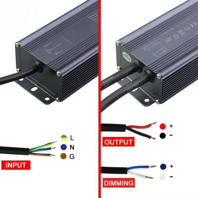 80 100 120 Watts 12 24 36 48 Volt 5A Power Supply Constant Voltage 24v 5 Amps Triac Dimmable Light Emitting Diode Driver
