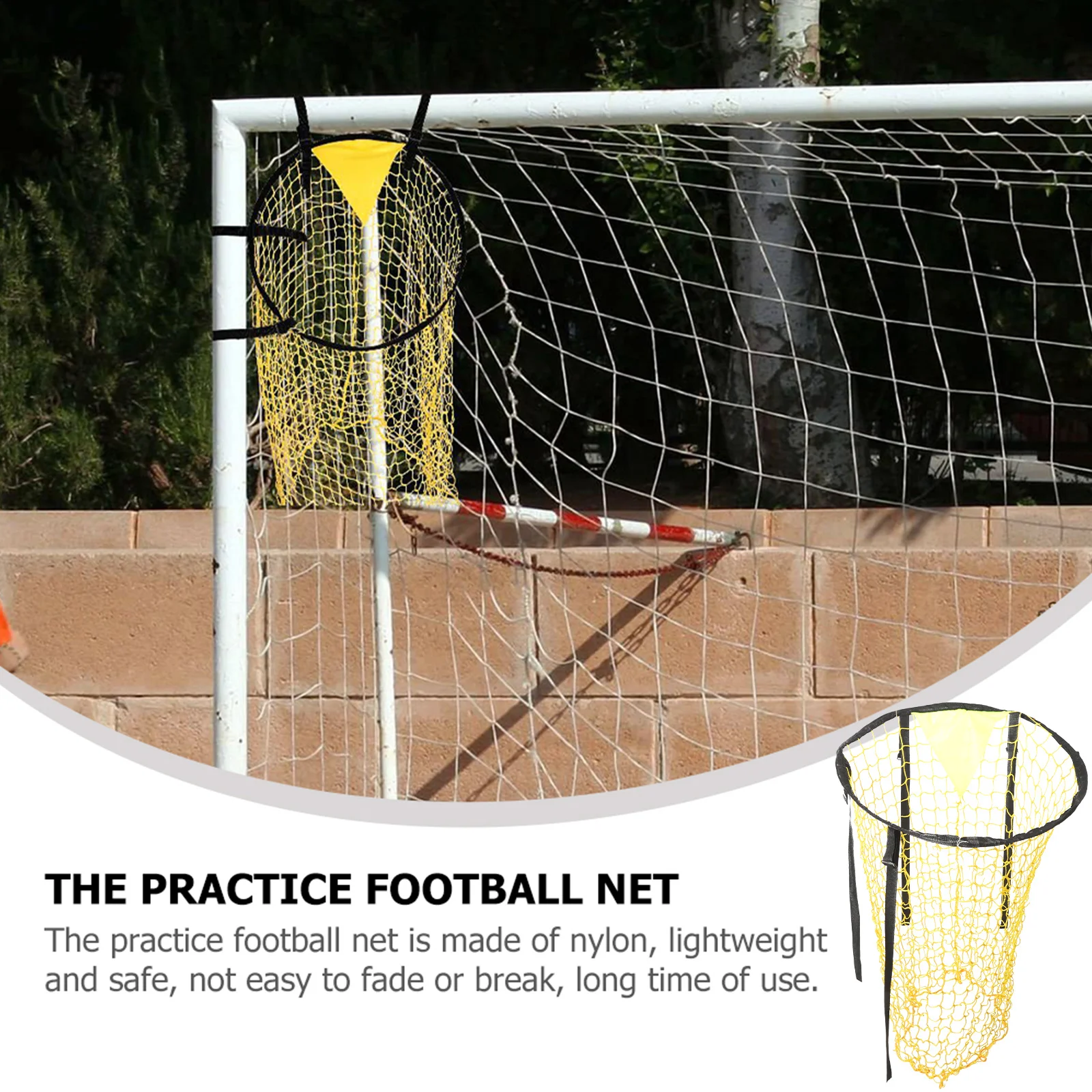 

Football Training Equipments Trash Can Practice Nets Yellow Goal Backyard Soccer Miss