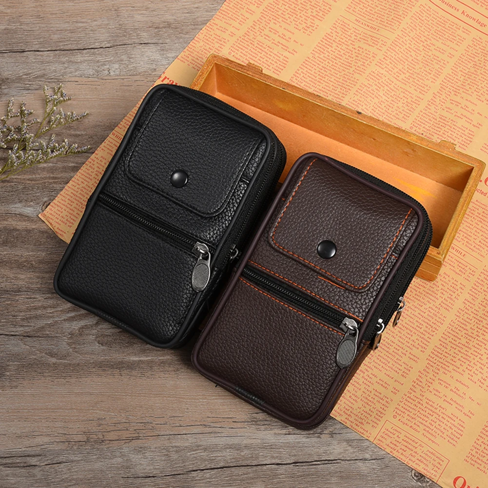 

Men Belt Bum Pouch Multifunctional Waist Fanny Pack Casual Belt Bum Pouch Coin Key Pouch Outdoor Camping Hunting Bag