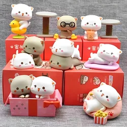 Kawaii Mitao Cat 2 Season Lucky Cat Cheap Cute Cat Blind Box Toys Surprise Figure Cartoon Doll Collect Model Home Christmas Gift