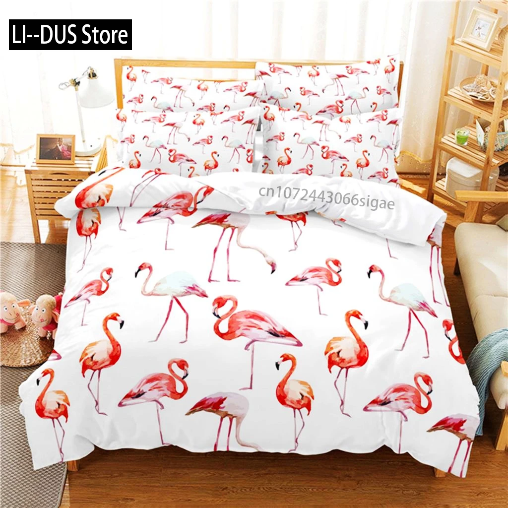 

Flamingo Bedding Set Duvet Cover Set 3d Bedding Digital Printing Queen Size Bedding Set Fashion Design