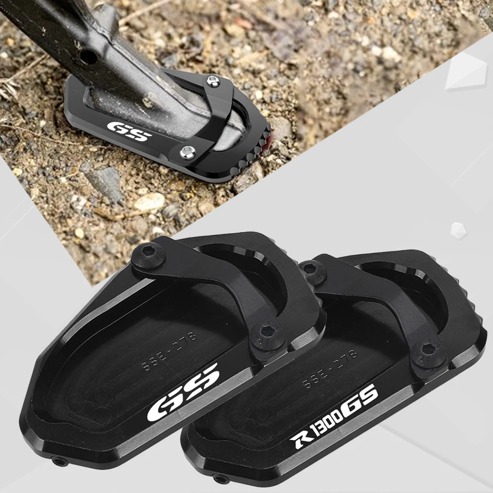 

For BMW R1300GS R 1300 GS Trophy Triple Black 2024 2025 2026 Motorcycle Kickstand Foot Side Stand Extension Pad Support Plate