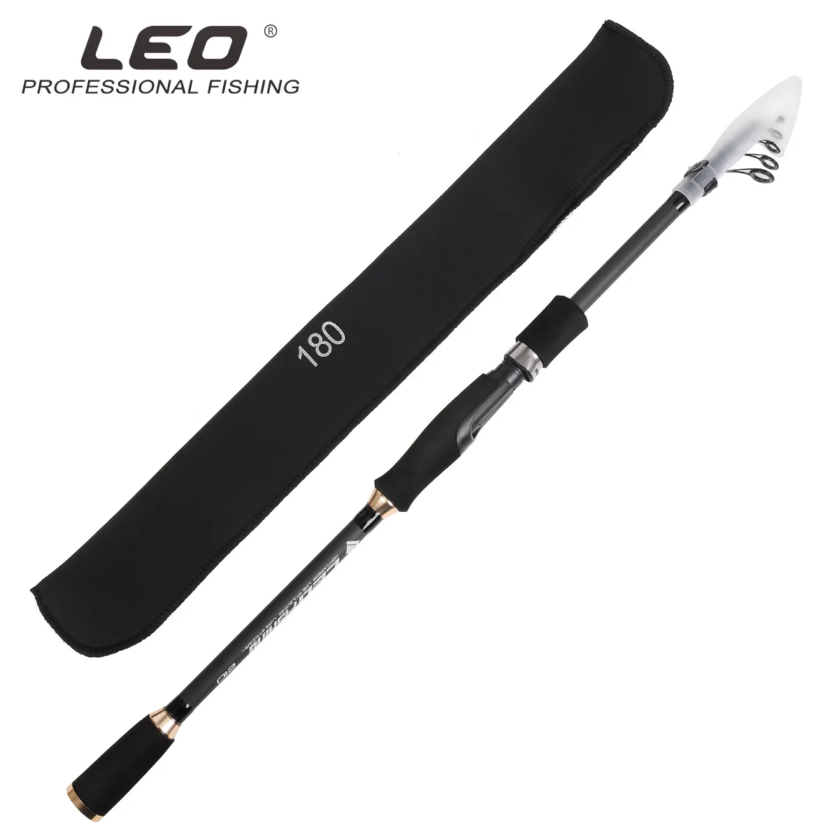 Imagem -02 - Leo-diversas Seções Rod Telescópico Isca de Alto Carbono Rod Fundição Giro Viajando Rod Leo 1.8m2.1m2.4m2.7m Nova Chegada