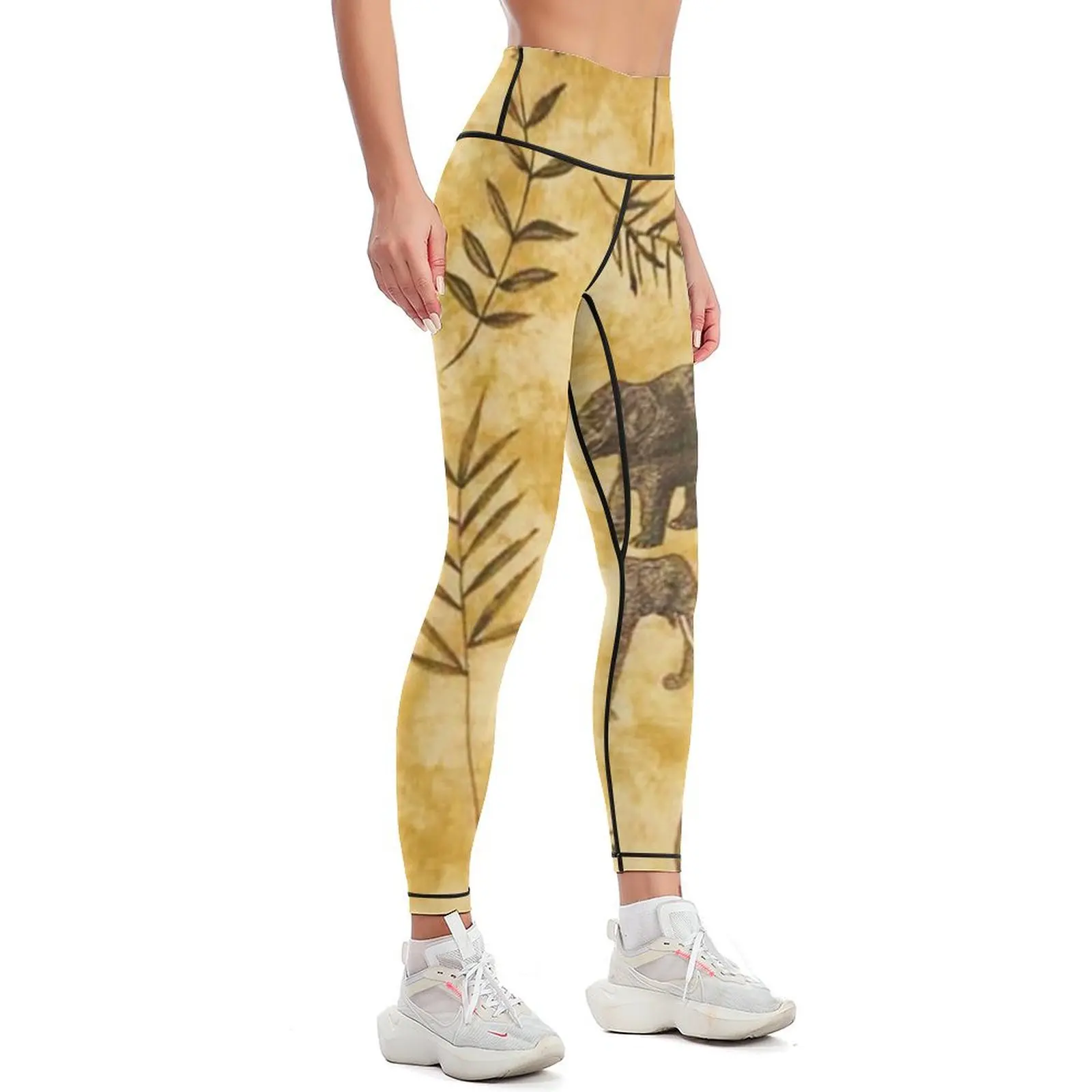 Leggings africani attillati donna abbigliamento sportivo a vita alta per pantaloni harem da palestra Leggings da donna