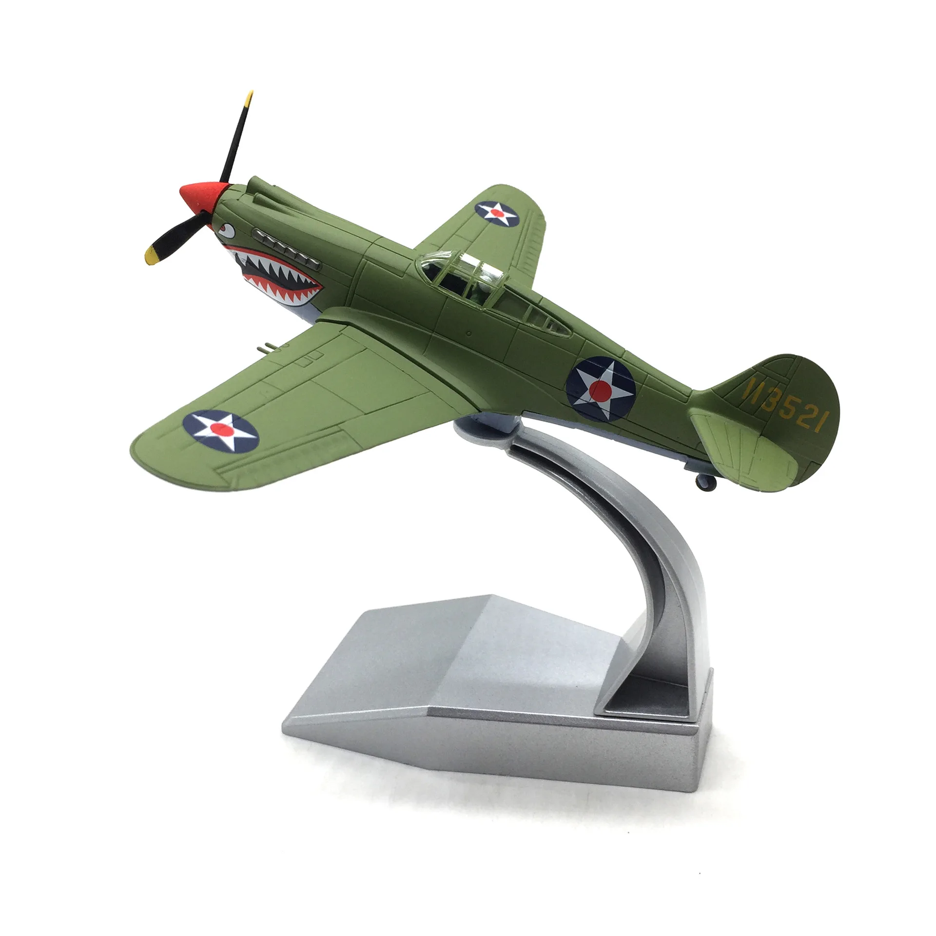 Nsmodel 1:72 Scale WWII US P-40 Warhawk Fighter Shark Mouth Diecast Military Aircraft Finished Model For Collection Display