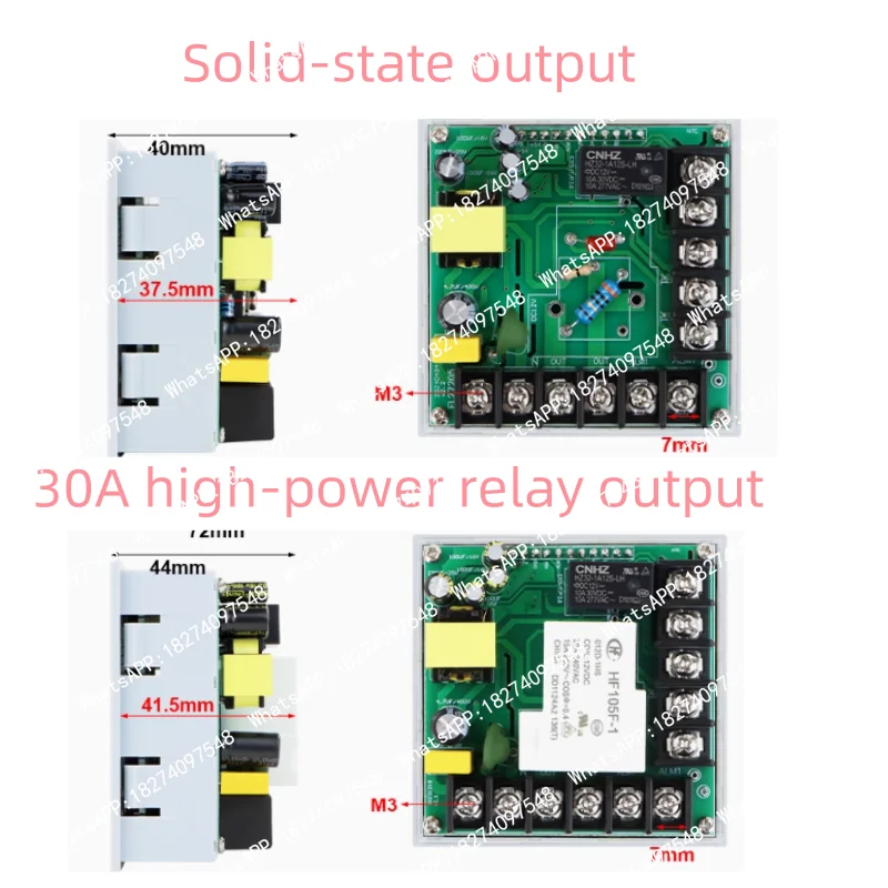 The multi-functional LCD temperature controller BEM-TSC7230A features high-power relay output and solid-state output