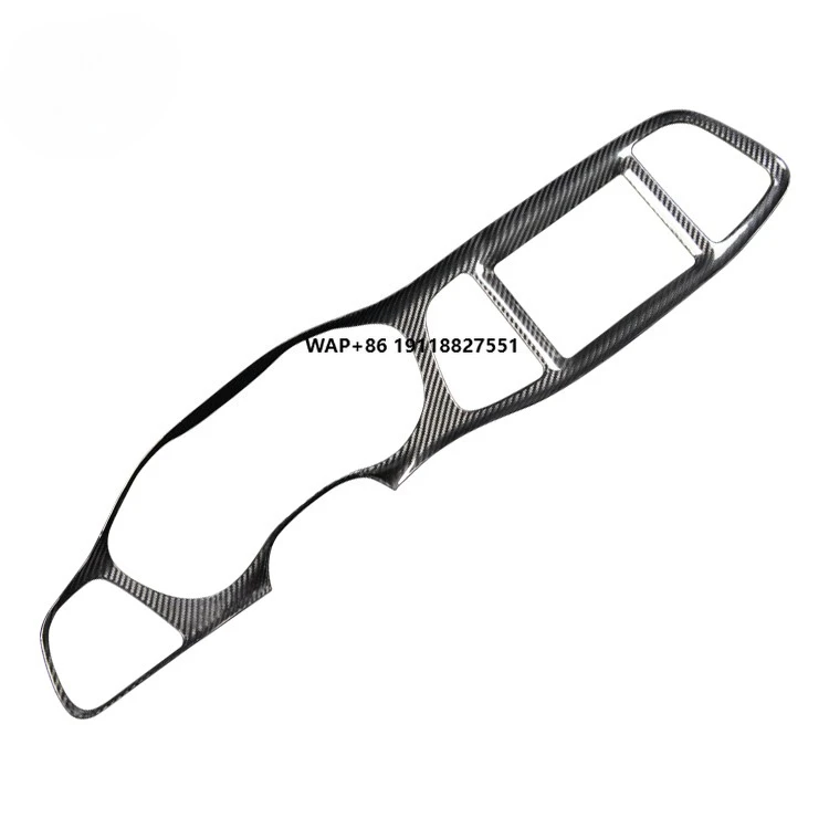 

Shasha Carbon Fiber Real Car Interior Accessories Body Kit Center Control Panel for Dodge Challenger SRT