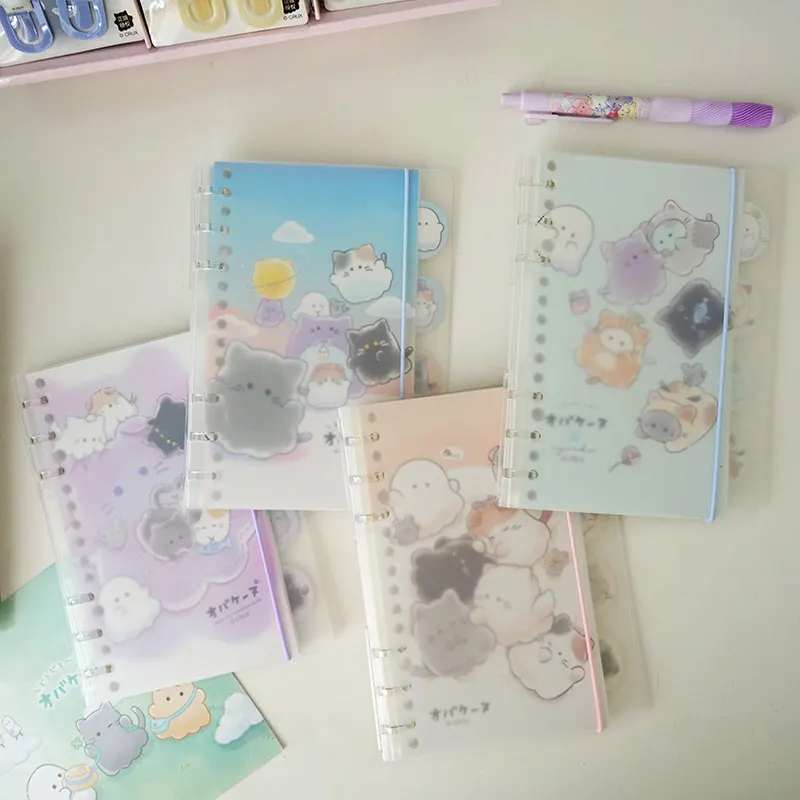 Exquisite Note Book PVC Waterproof Cover Colored Inner Pages Notebook with Binding Rope Personality Creative Hand Ledger Gift