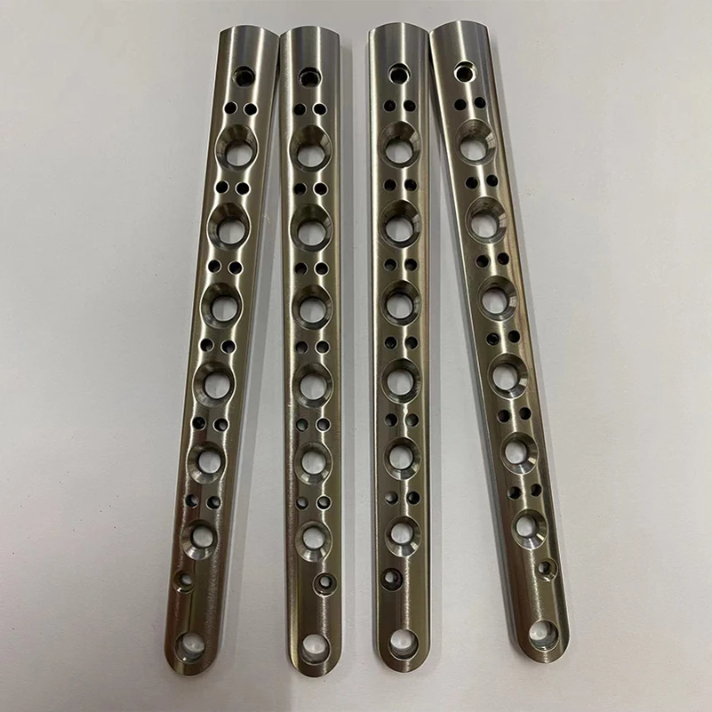 4pcs/lot Titanium Handle Patches Scales For Benchmade Model 62 63 67 Bali-Song Knives Replace Accessories Part
