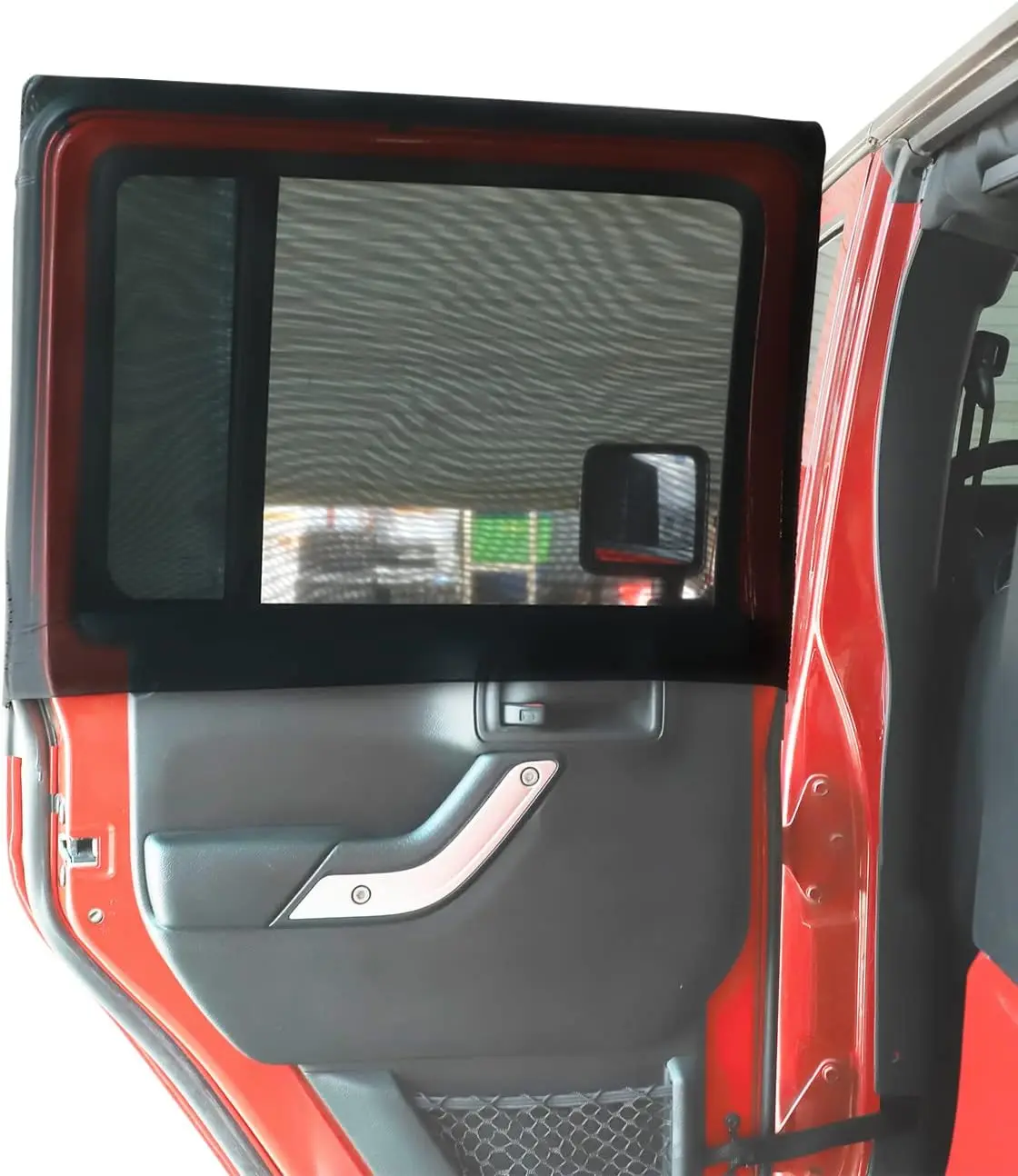 

Rear Window Sun Shade for Jeep Wrangler TJ JK JL & Gladiator JT, Breathable Mesh, UV Protection