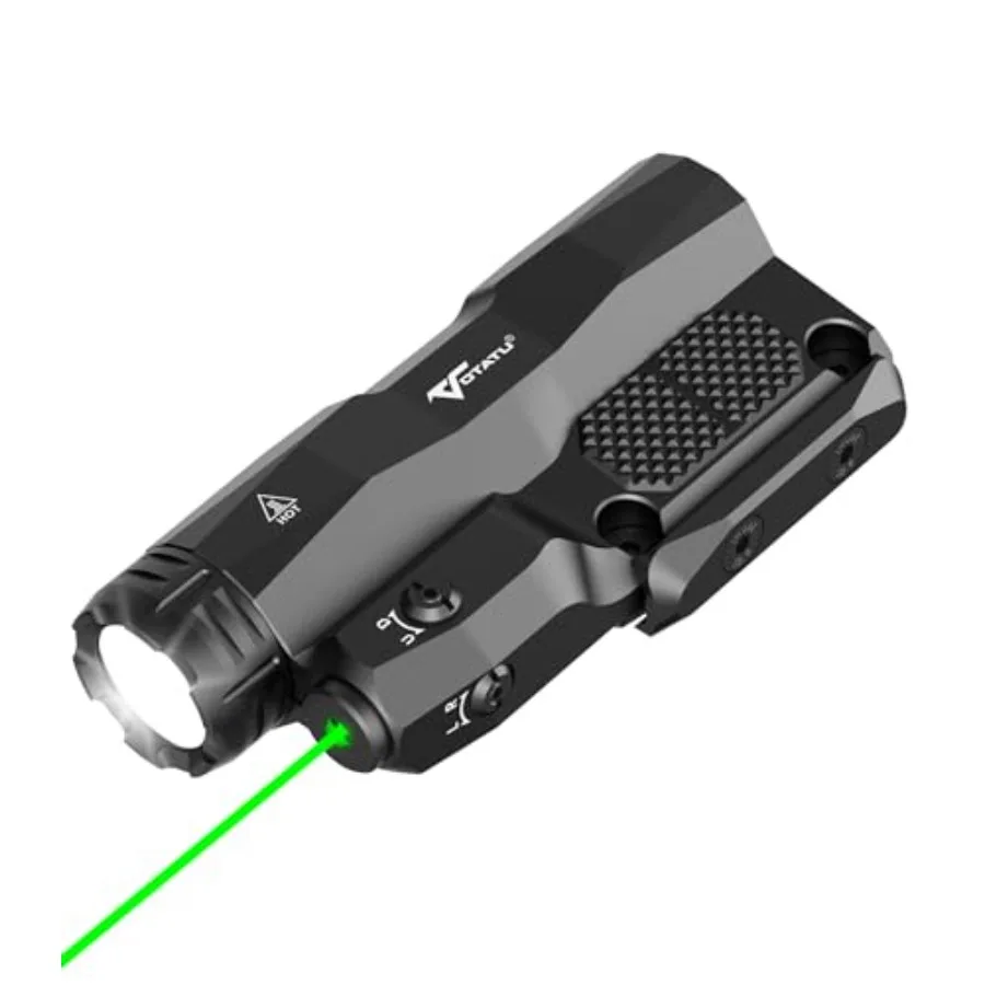 

M6L-G Picatinny/Mlok Flashlight Laser Combo Built-in Touch Pad Switch, Max 2400 Lumens LED Light and Green Laser with Tactical
