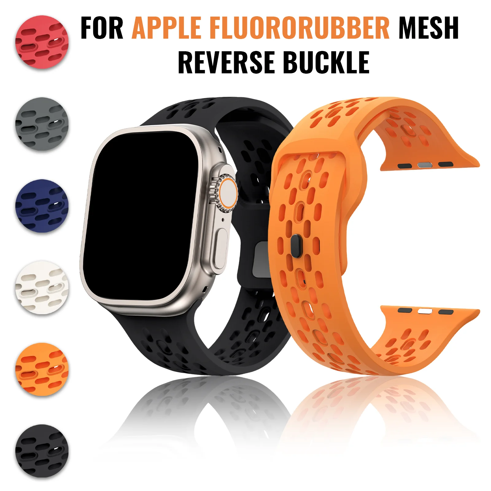 Mesh Coil Strip - Apple Watch Ultra/Ultra 2/Ultra 3 49mm、シリーズ11/10/9/8/7/SE