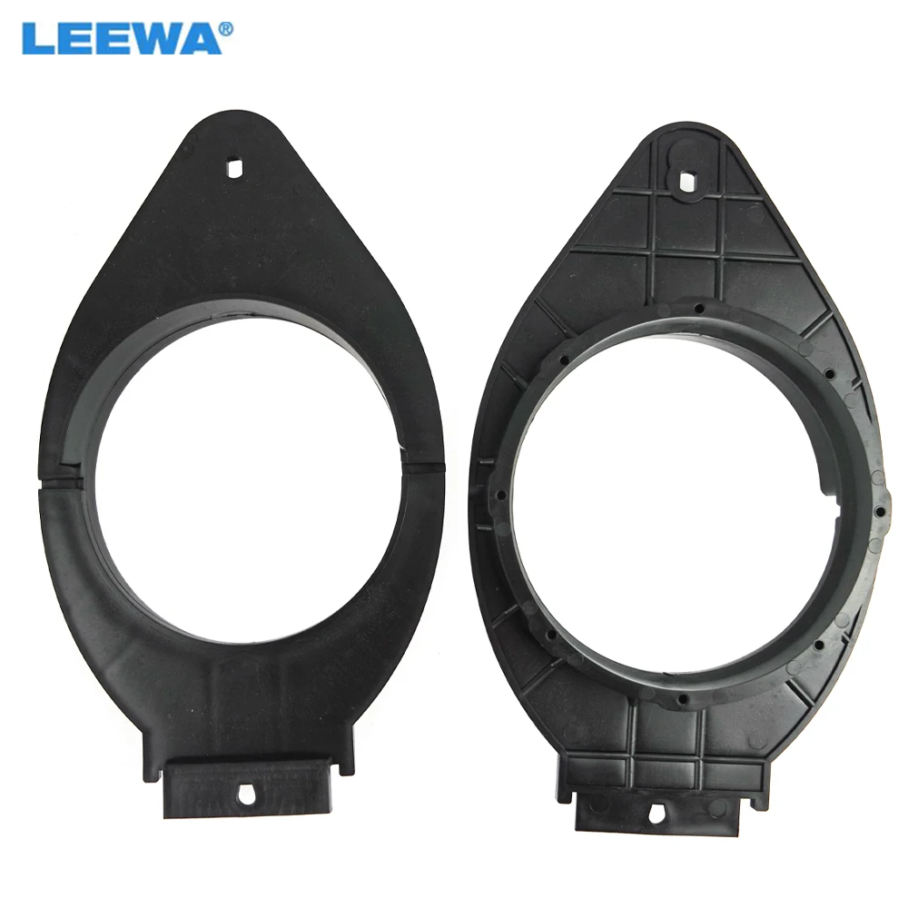 

LEEWA 2pcs Car Stereo Speaker Mat for Buick Envision/GL8 (2016+) Solid 6*9 To 6.5" Speaker Spacer Adapter Ring Pads #CA6313