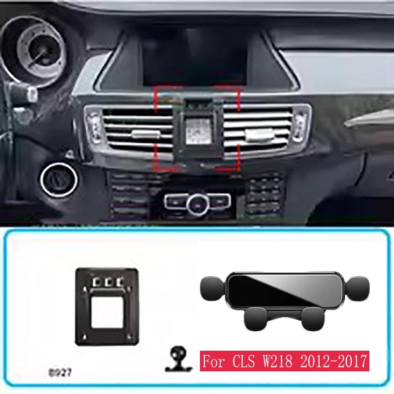 

Car Phone Holder For Mercedes Benz CLS W218 2012-2017 Gravity Stand Mount Support Horizontal GPS Mobile Bracket Accessories With