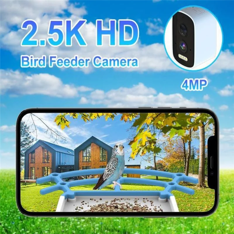 

A26I-Smart Bird Feeder 5MP HD AI Bird Recognition Solar Feeder Low Power Bird Feeder