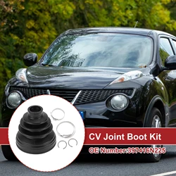X Autohaux 1 Set CV Joint Boot Kit for Nissan Juke 2014-2017 Inner Constant Velocity Joint Boot W/ Clamps No.397416N225