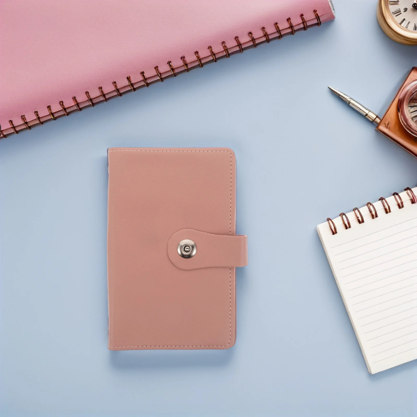 Cash Book Organizer Slim Design Money Organizer Budget Binder for Travel Cash Storage Album with Multiple Pockets Bill Sorting