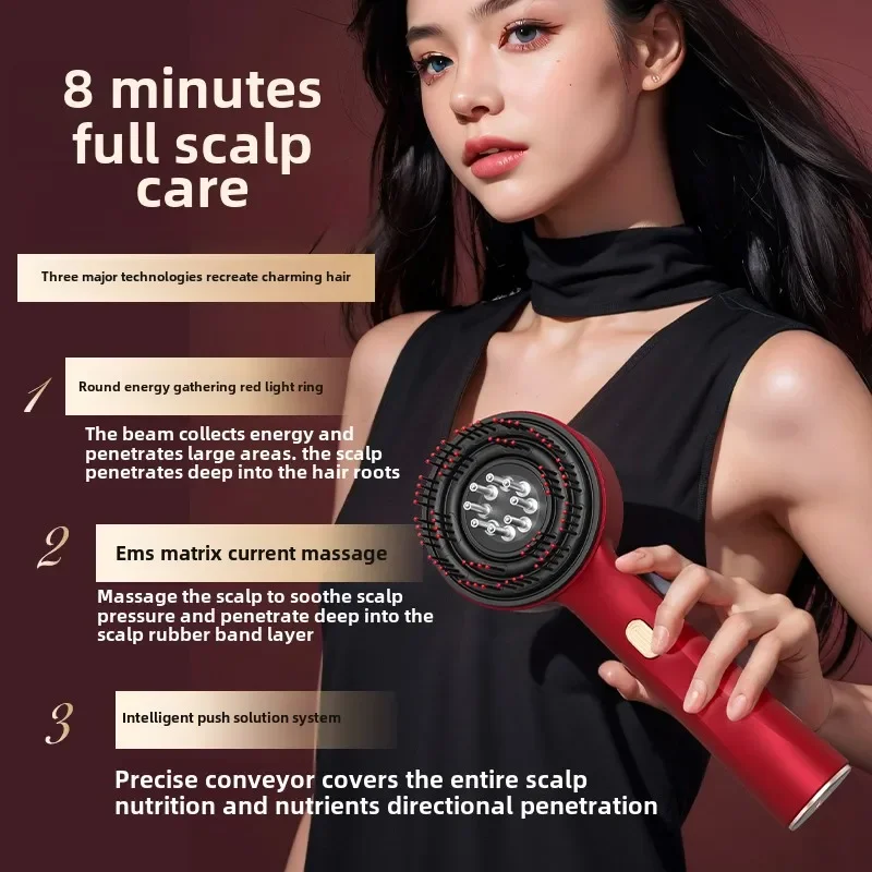 Scalp Massage Comb Electric Scalp Care Medicinal Introduction Comb Hair Strengthening Comb Hair Growth Device