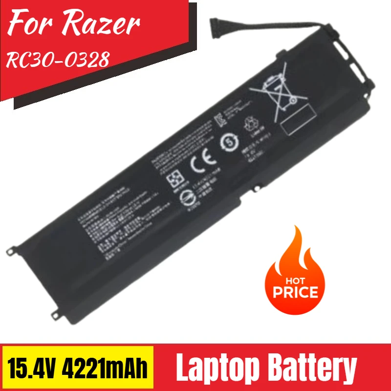 

Laptop Battery RC30-0328 15.4V 4221mAh for Razer Blade 15 BASE 2021 2020 Year RZ09-0369 Replacement Battery High Quality