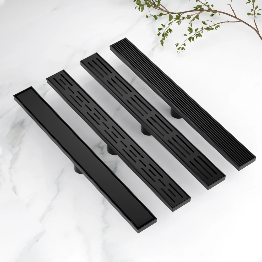 Custom Stainless Steel Square and Linear Floor Drain Multiple Styles and Colors Available