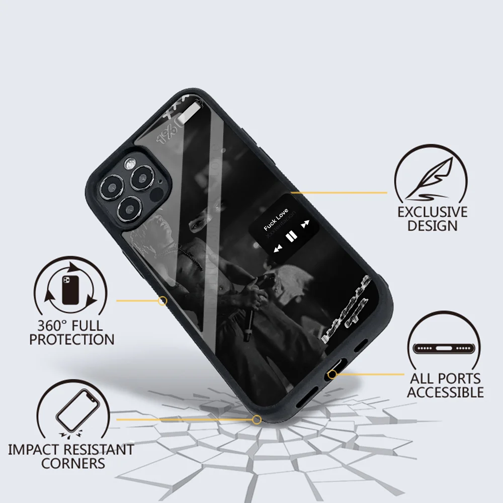 Rapper X -XXXTentacion Phone Case Mobile Phone Cases For IPhone 15 14 13 Pro Max 11 12 Mini Alex Mirror TPU Shell